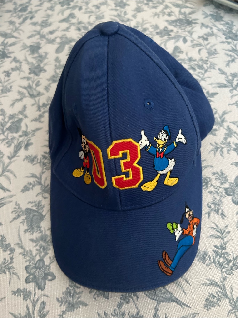 Disney Blue & Black Baseball Cap with Character Patch